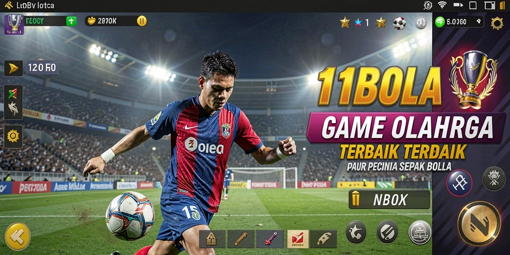 Screenshot gameplay 11BOLA menunjukkan aksi seru di lapangan.