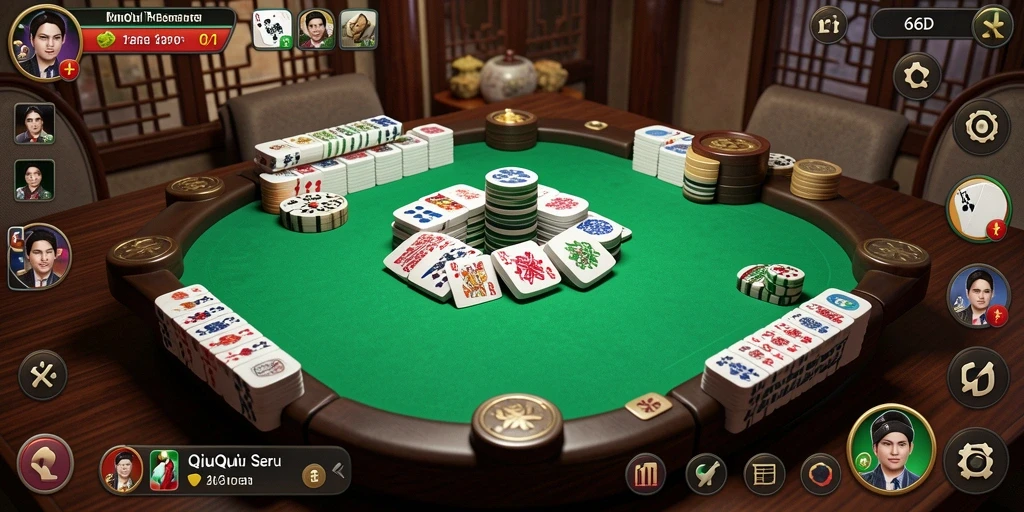 Screenshot gameplay QiuQiu di 66D yang menarik.