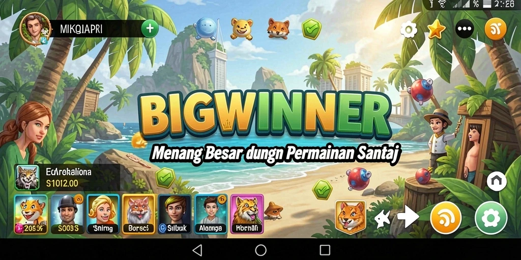 Tampilan menarik dari gameplay BIGWINNER yang menghibur.