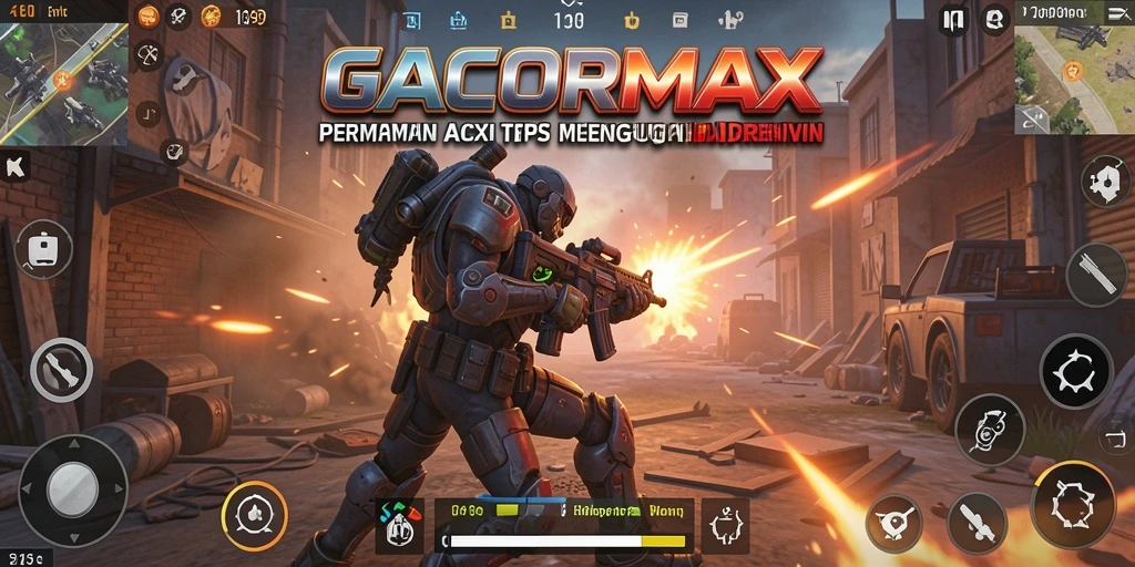 Screenshot gameplay GACORMAX yang menampilkan aksi tembak-menembak seru.