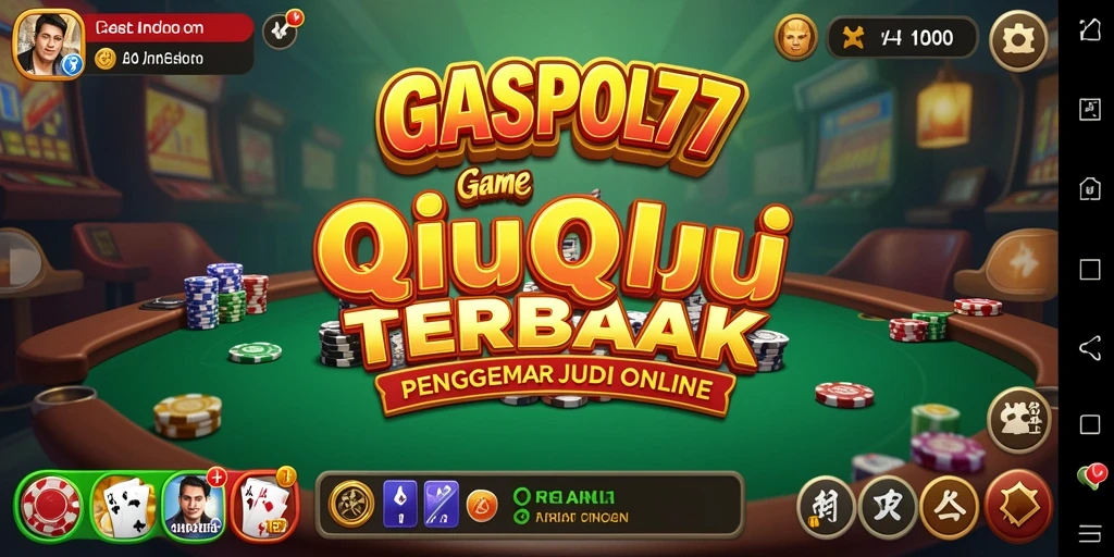 Tangkapan layar gameplay GASPOL77 menampilkan momen seru saat bermain QiuQiu.