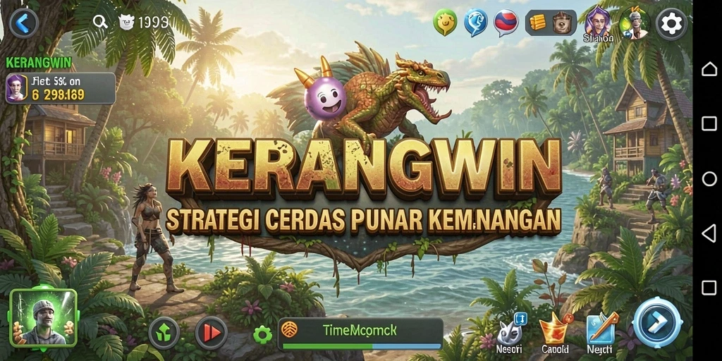 Tampilan gameplay KERANGWIN yang menegangkan dan strategis.