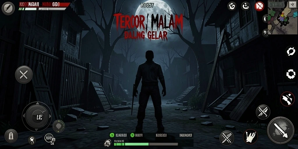 Tampilan menegangkan dari gameplay KO857 yang menyeramkan.