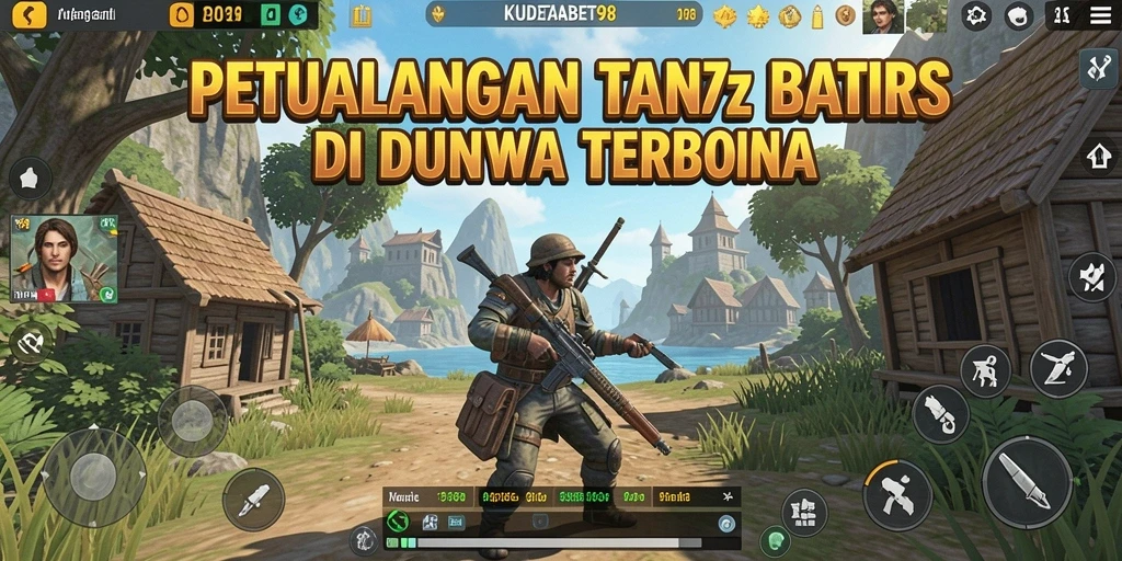 Screenshot menunjukkan aksi petualangan seru di dunia terbuka KUDETABET98.