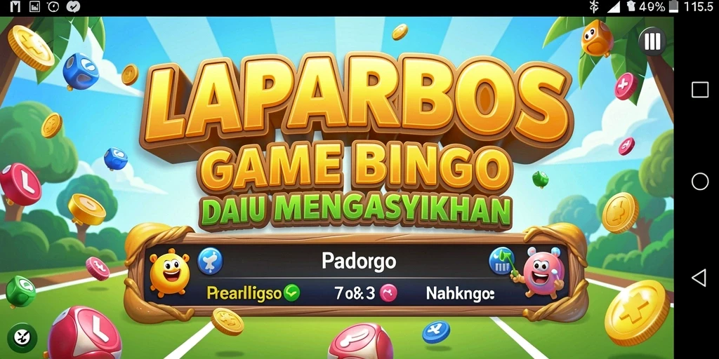 Screenshot gameplay LAPARBOS yang menampilkan keseruan bermain Bingo.