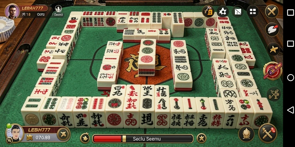 Tangkap momen seru dalam gameplay Mahjong di LEBAH777.