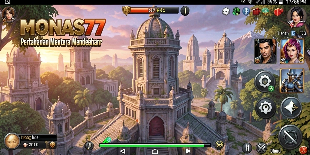 Gameplay menara pertahanan yang strategis dan mendebarkan.