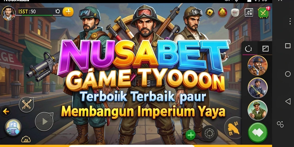Tampilan gameplay NUSABET yang menarik dan interaktif.