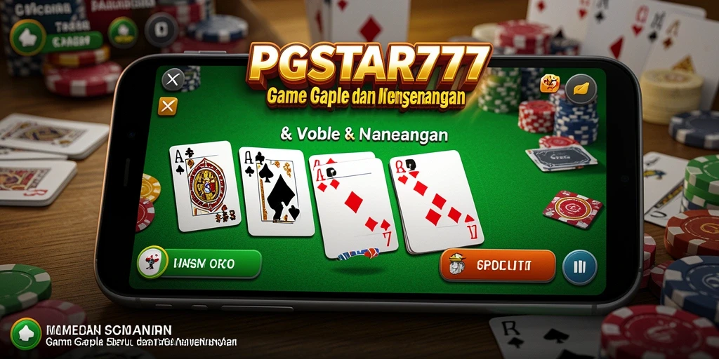 Tampilan gameplay seru dari PGSTAR777 yang menyajikan pengalaman Gaple.