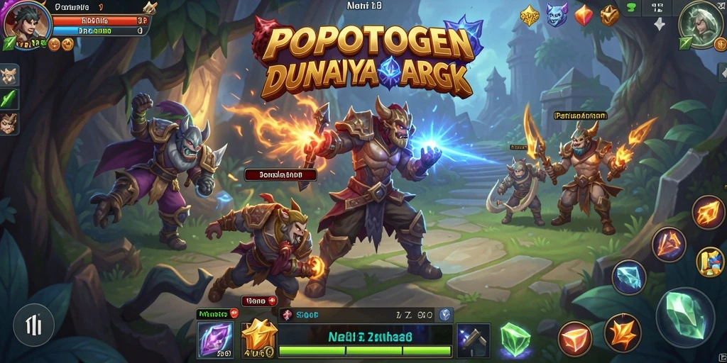 Screenshot menampilkan aksi seru dalam permainan ARPG POPOTOGEL.