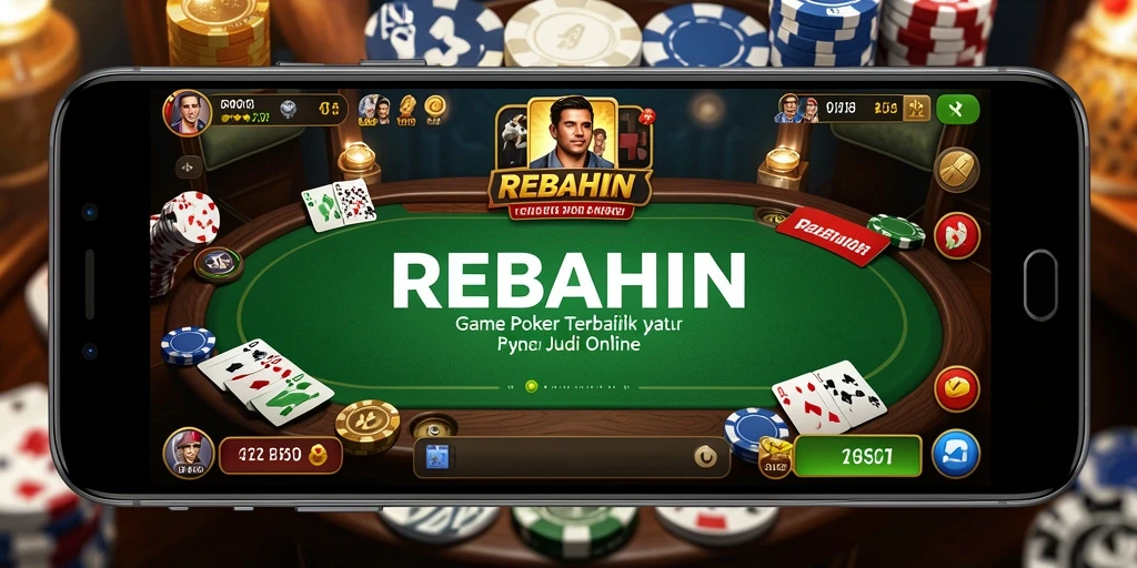 Tampilan menarik dari gameplay Poker di REBAHIN.