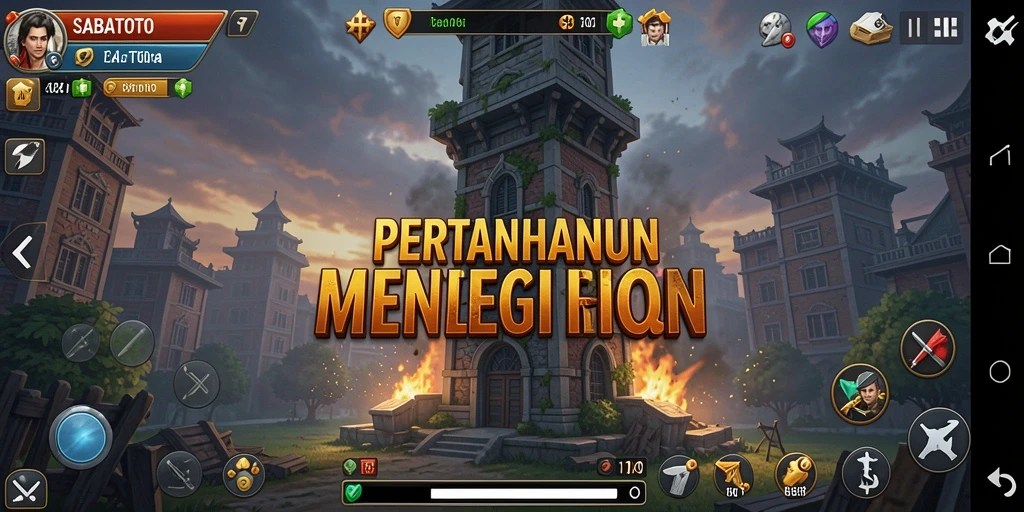 Tampilan seru dari permainan menara pertahanan SABATOTO.