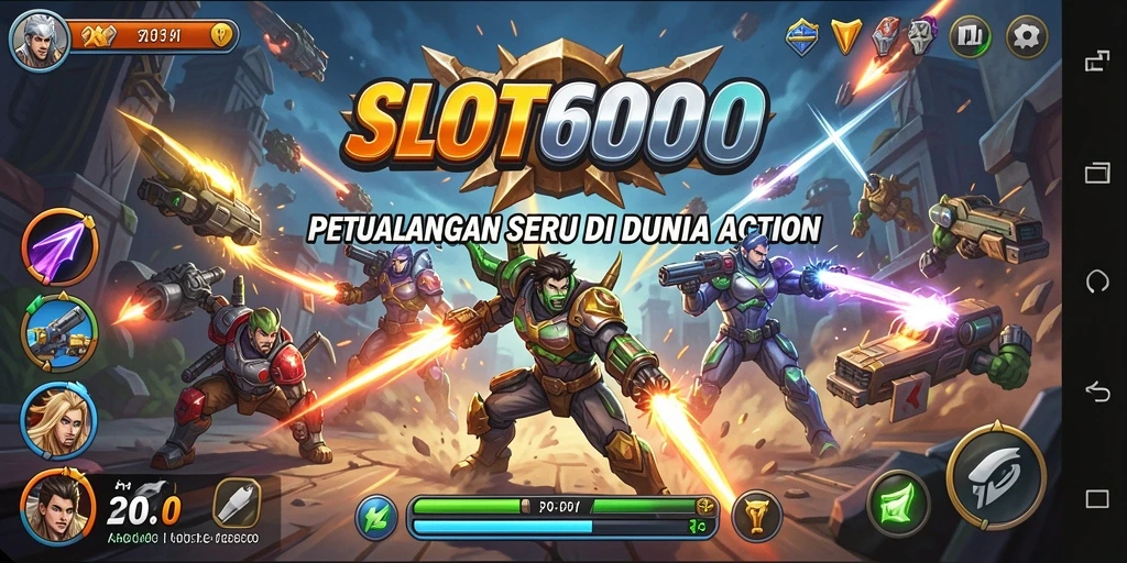 Screenshot SLOT6000 menampilkan aksi seru gameplay yang menggugah adrenalin.