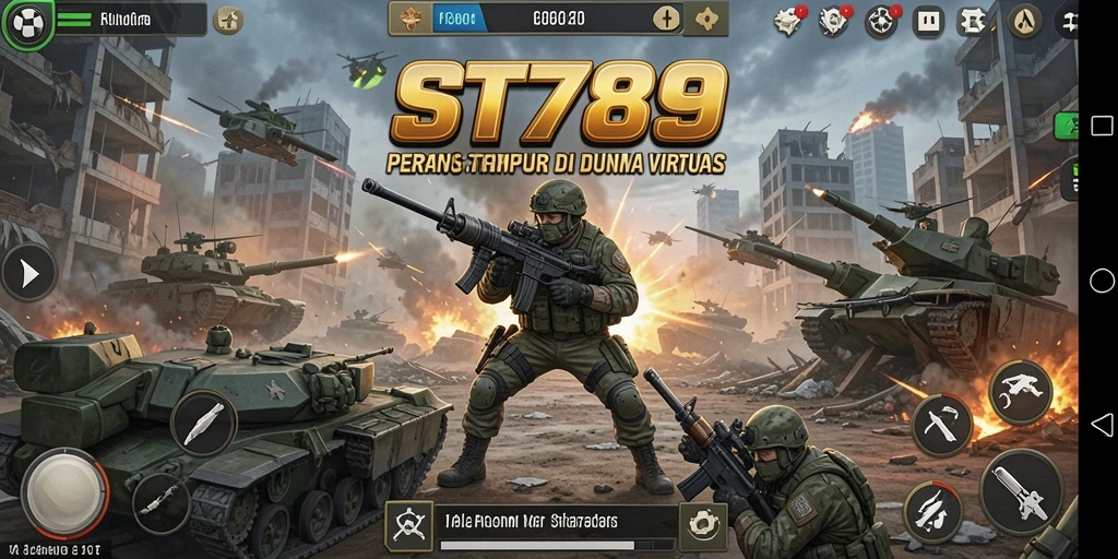 Gameplay ST789 yang mendebarkan dengan aksi tembak-menembak.