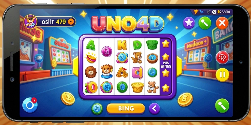 Tampilan gameplay positif dan menyenangkan dari UNO4D.