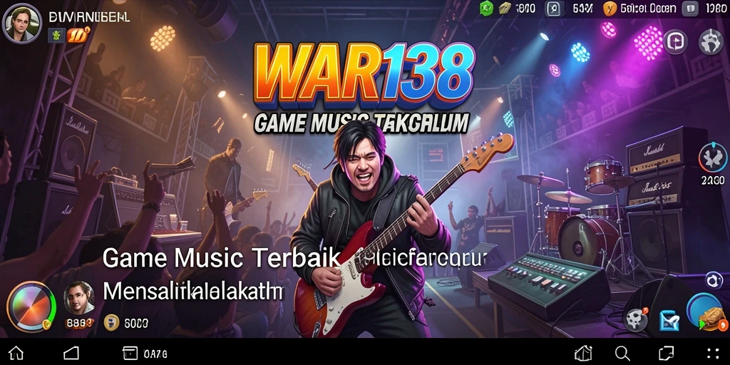 Tampilan gameplay menampilkan pemain berinteraksi dengan musik secara dinamis.